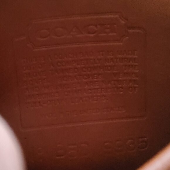 Vintage Coach Hadley Crossbody Handbag in British Tan 9935 - Picture 10 of 12